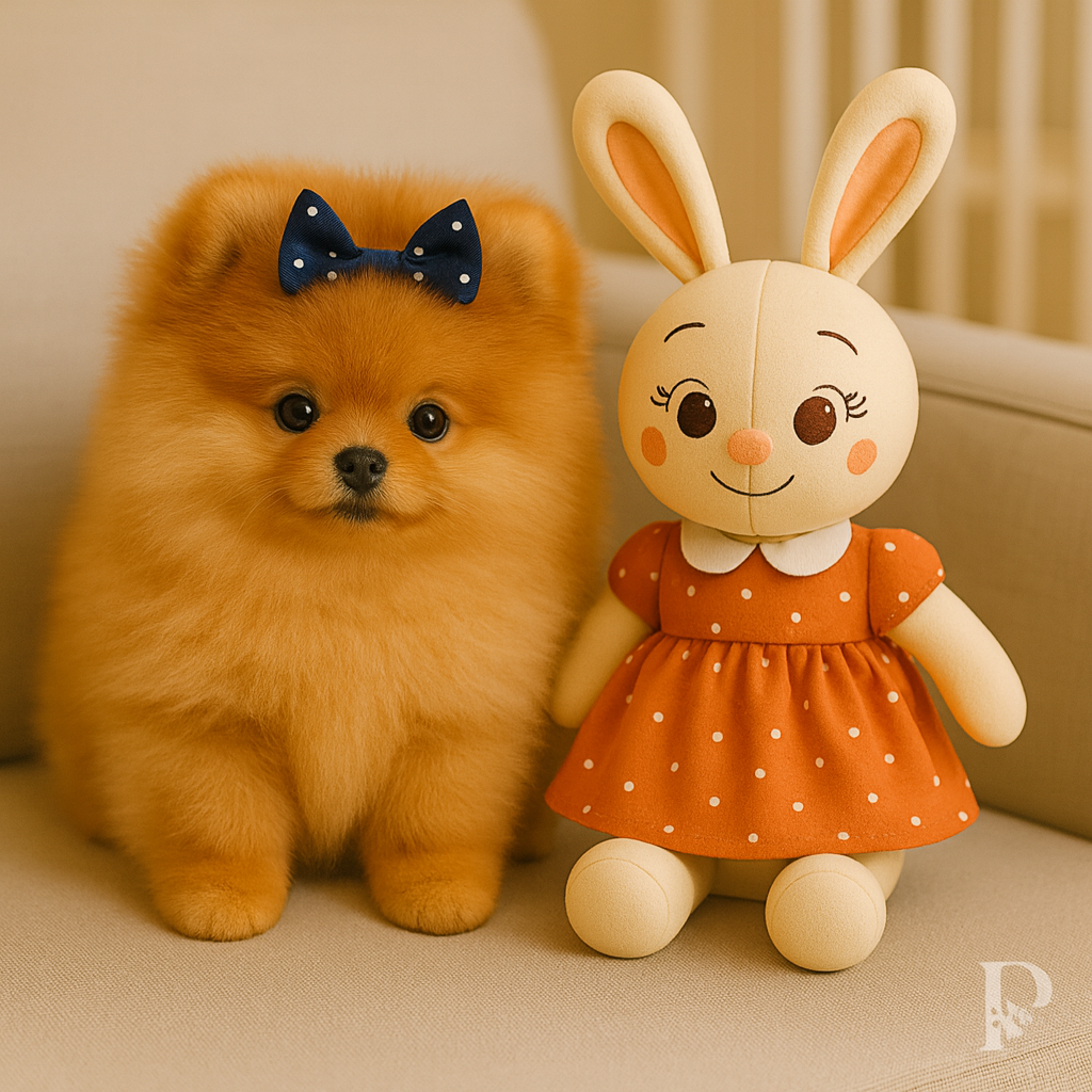 Spitz Alemão Anão Fêmea Laranja (Lulu da Pomerânia) — filhote de Spitz Alemão Anão Lulu da Pomerânia